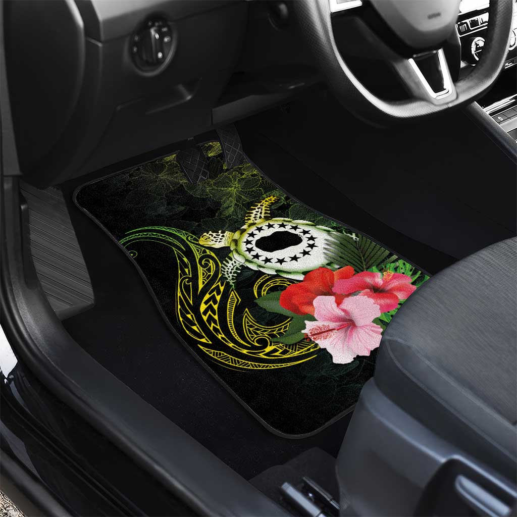 Kia Orana Cook Islands Car Mats Turtle and Hibiscus Polynesian Pattern LT03 - Polynesian Pride