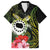 Kia Orana Cook Islands Family Matching Off Shoulder Maxi Dress and Hawaiian Shirt Turtle and Hibiscus Polynesian Pattern