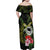 Kia Orana Cook Islands Family Matching Off Shoulder Maxi Dress and Hawaiian Shirt Turtle and Hibiscus Polynesian Pattern