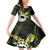 Kia Orana Cook Islands Family Matching Off Shoulder Short Dress and Hawaiian Shirt Turtle and Hibiscus Polynesian Pattern