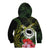 Kia Orana Cook Islands Kid Hoodie Turtle and Hibiscus Polynesian Pattern