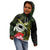 Kia Orana Cook Islands Kid Hoodie Turtle and Hibiscus Polynesian Pattern