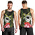 Kia Orana Cook Islands Men Tank Top Turtle and Hibiscus Polynesian Pattern