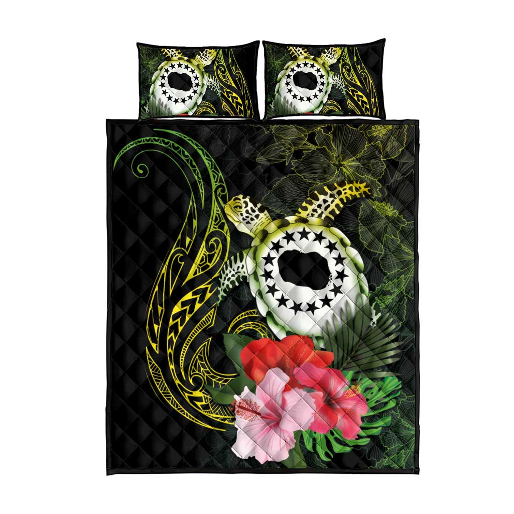 Kia Orana Cook Islands Quilt Bed Set Turtle and Hibiscus Polynesian Pattern LT03 - Polynesian Pride