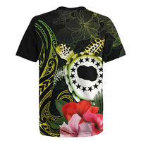Kia Orana Cook Islands Rugby Jersey Turtle and Hibiscus Polynesian Pattern LT03 - Polynesian Pride