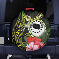 Kia Orana Cook Islands Spare Tire Cover Turtle and Hibiscus Polynesian Pattern LT03 - Polynesian Pride