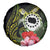 Kia Orana Cook Islands Spare Tire Cover Turtle and Hibiscus Polynesian Pattern