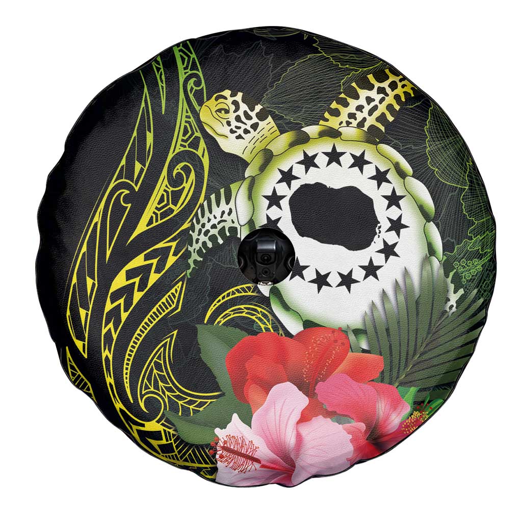 Kia Orana Cook Islands Spare Tire Cover Turtle and Hibiscus Polynesian Pattern LT03 - Polynesian Pride