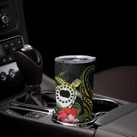 Kia Orana Cook Islands Tumbler Cup Turtle and Hibiscus Polynesian Pattern LT03 - Polynesian Pride