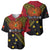 Papua new Guinea Goroka Show Baseball Jersey Bird-of-paradise and Melanesian Tattoo Pattern