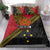 Papua new Guinea Goroka Show Bedding Set Bird-of-paradise and Melanesian Tattoo Pattern