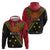 Papua new Guinea Goroka Show Hoodie Bird-of-paradise and Melanesian Tattoo Pattern