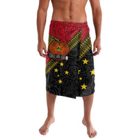 Papua New Guinea Goroka Show Lavalava Bird-of-paradise and Melanesian Tattoo Pattern LT03 Red - Polynesian Pride