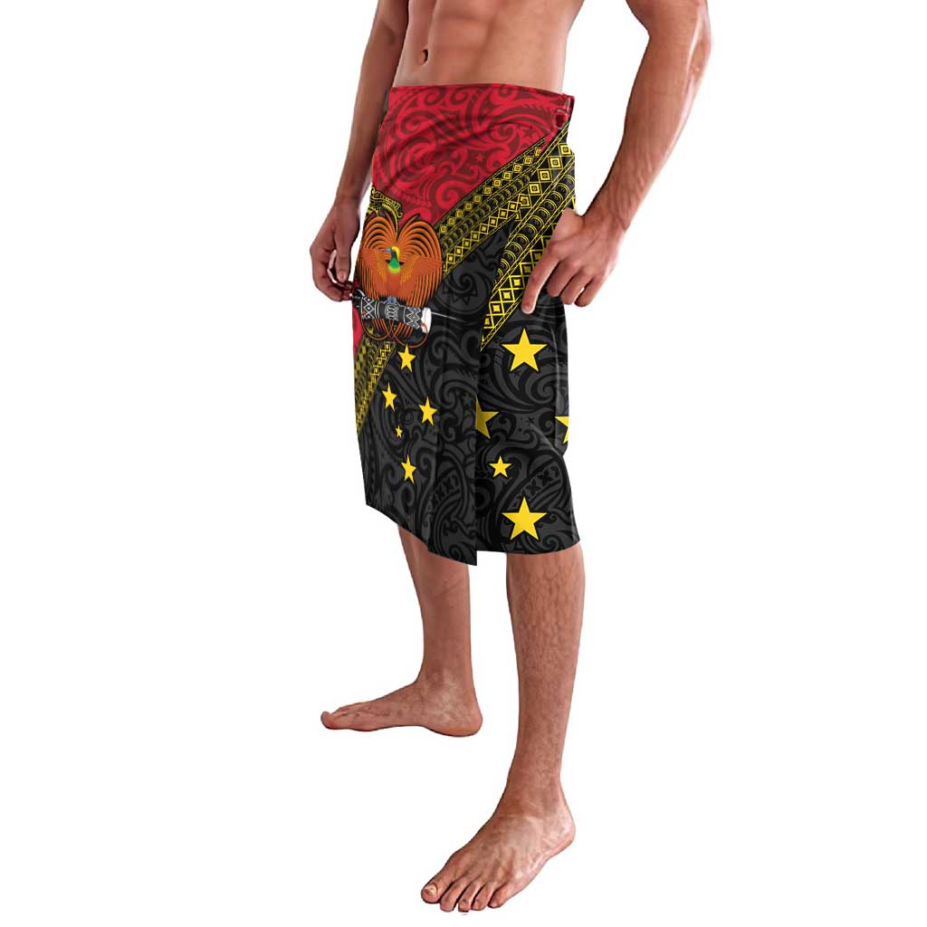 Papua New Guinea Goroka Show Lavalava Bird-of-paradise and Melanesian Tattoo Pattern LT03 - Polynesian Pride