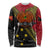 Papua new Guinea Goroka Show Long Sleeve Shirt Bird-of-paradise and Melanesian Tattoo Pattern