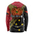 Papua new Guinea Goroka Show Long Sleeve Shirt Bird-of-paradise and Melanesian Tattoo Pattern