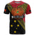 Papua new Guinea Goroka Show T Shirt Bird-of-paradise and Melanesian Tattoo Pattern