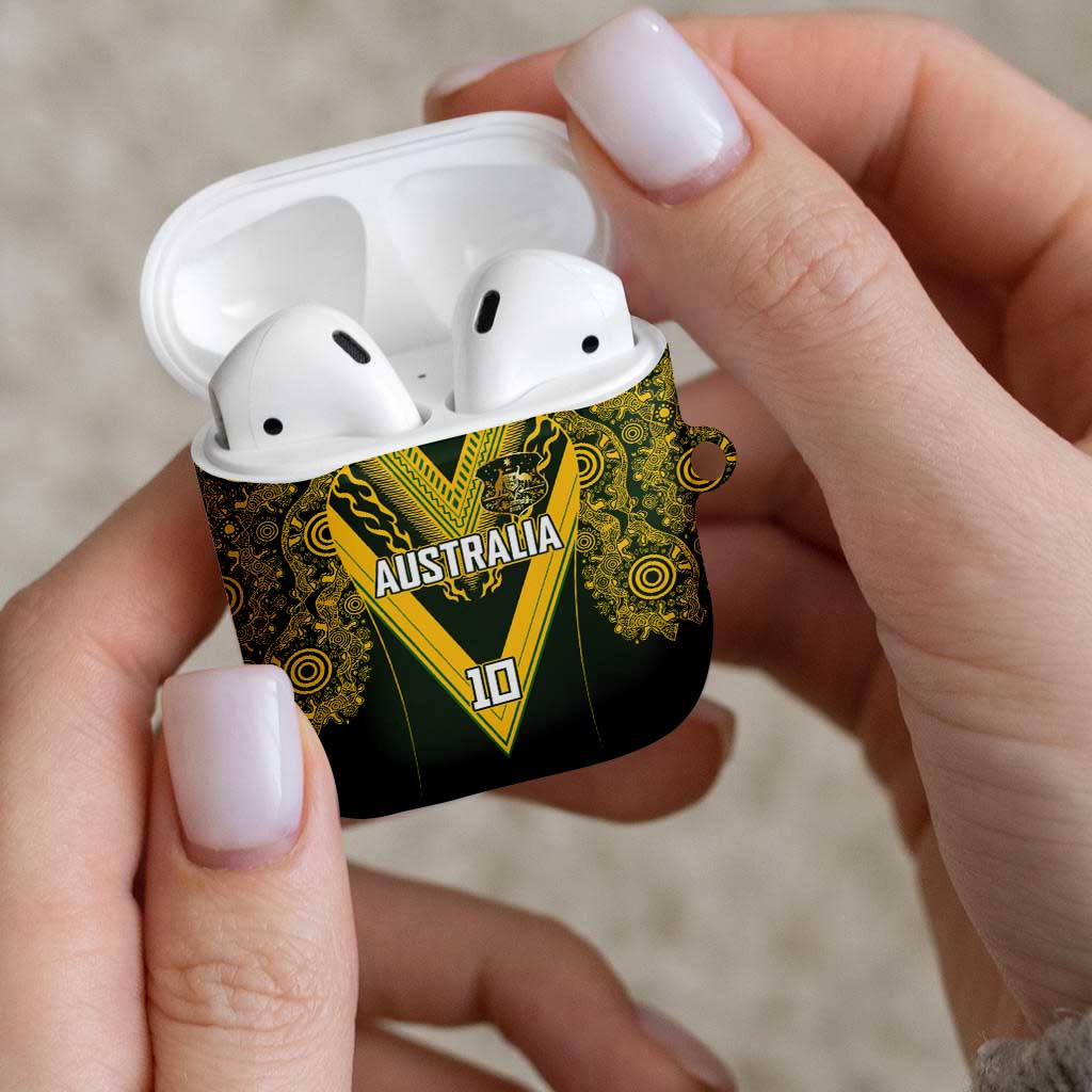 Australia Rugby Custom AirPods Case Aboriginal Art Sporty Style LT03 - Polynesian Pride