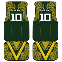 Australia Rugby Custom Car Mats Aboriginal Art Sporty Style LT03 - Polynesian Pride