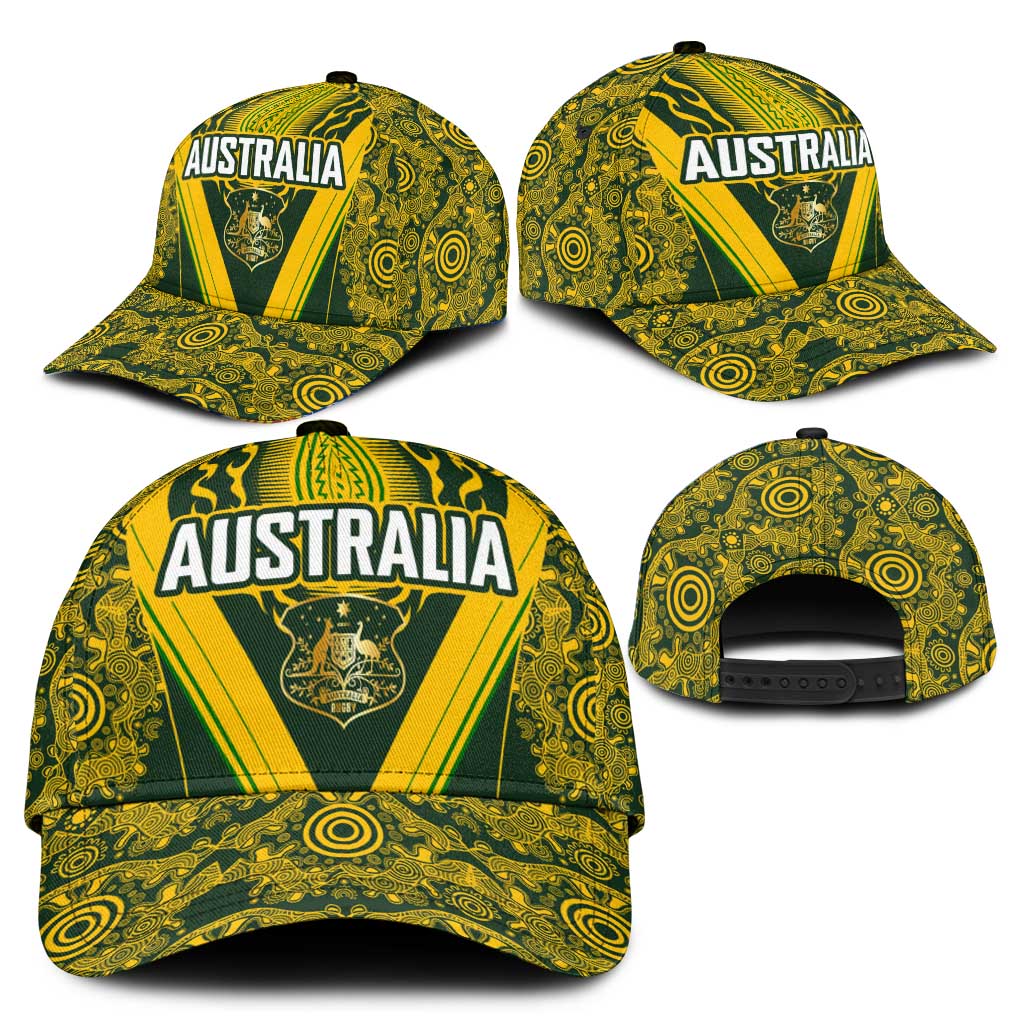 Australia Rugby Classic Cap Aboriginal Art Sporty Style - Polynesian Pride