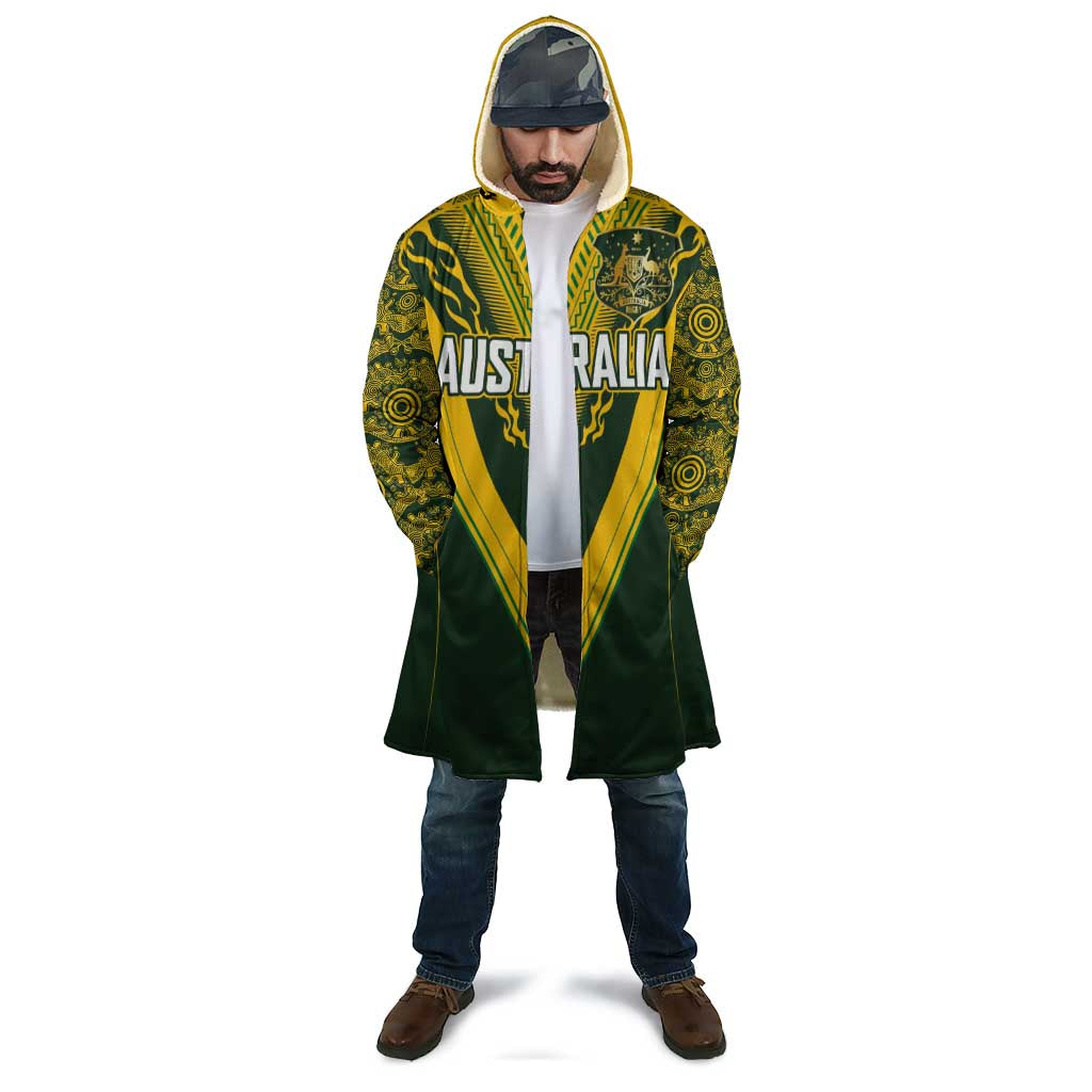 Australia Rugby Custom Cloak Aboriginal Art Sporty Style - Polynesian Pride