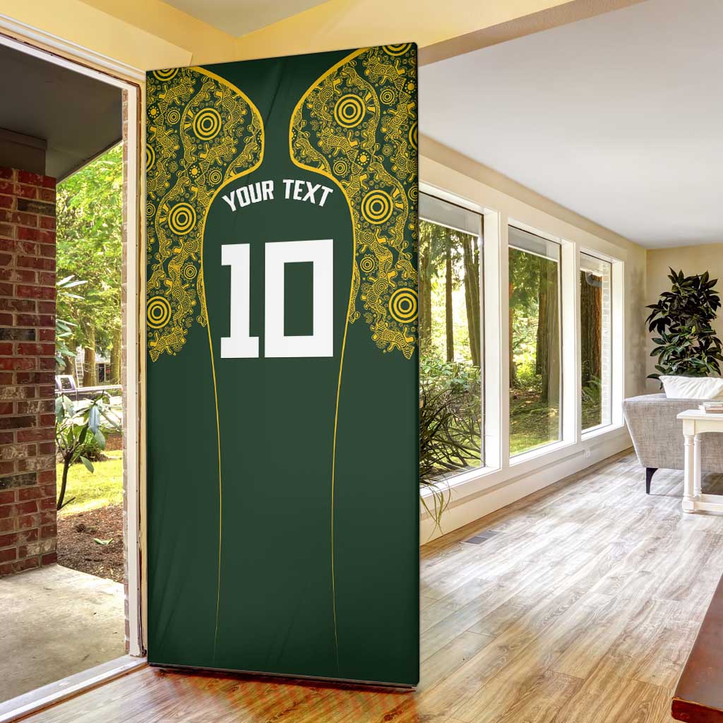 Australia Rugby Custom Door Cover Aboriginal Art Sporty Style LT03 - Polynesian Pride