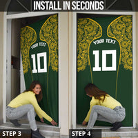Australia Rugby Custom Door Cover Aboriginal Art Sporty Style LT03 - Polynesian Pride