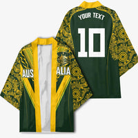Australia Rugby Custom Kimono Aboriginal Art Sporty Style - Polynesian Pride