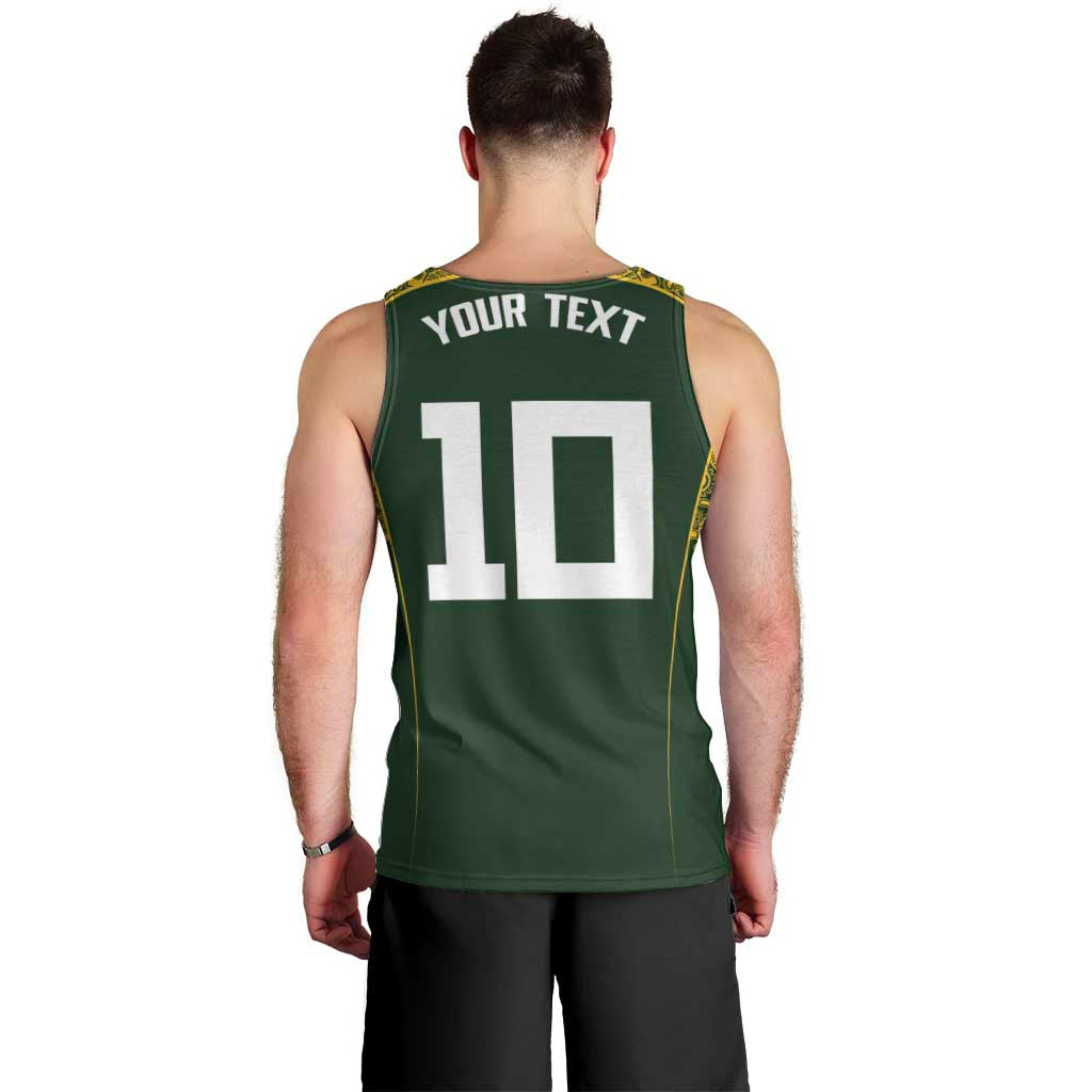 Australia Rugby Custom Men Tank Top Aboriginal Art Sporty Style LT03 - Polynesian Pride