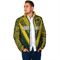 Australia Rugby Custom Padded Jacket Aboriginal Art Sporty Style LT03 - Polynesian Pride