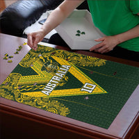 Australia Rugby Custom Puzzle Aboriginal Art Sporty Style LT03 - Polynesian Pride