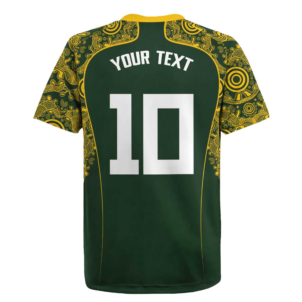 Australia Rugby Custom Rugby Jersey Aboriginal Art Sporty Style LT03 - Polynesian Pride