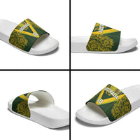 Australia Rugby Custom Slide Sandals Aboriginal Art Sporty Style LT03 - Polynesian Pride