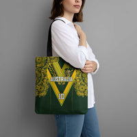 Australia Rugby Custom Tote Bag Aboriginal Art Sporty Style - Polynesian Pride