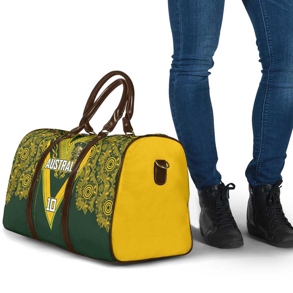 Australia Rugby Custom Travel Bag Aboriginal Art Sporty Style - Polynesian Pride