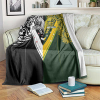 Aotearoa Australia Rugby Blanket Maori and Aboriginal Art Sporty Style - Polynesian Pride