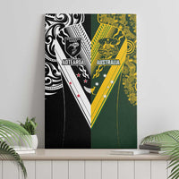 Aotearoa Australia Rugby Canvas Wall Art Maori and Aboriginal Art Sporty Style LT03 - Polynesian Pride