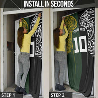 Aotearoa Australia Rugby Custom Door Cover Maori and Aboriginal Art Sporty Style - Polynesian Pride