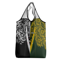 Aotearoa Australia Rugby Grocery Bag Maori and Aboriginal Art Sporty Style LT03 - Polynesian Pride