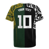 Aotearoa Australia Rugby Custom Rugby Jersey Maori and Aboriginal Art Sporty Style LT03 - Polynesian Pride
