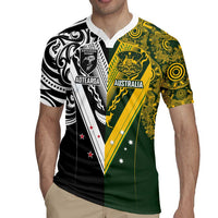 Aotearoa Australia Rugby Custom Rugby Jersey Maori and Aboriginal Art Sporty Style LT03 - Polynesian Pride