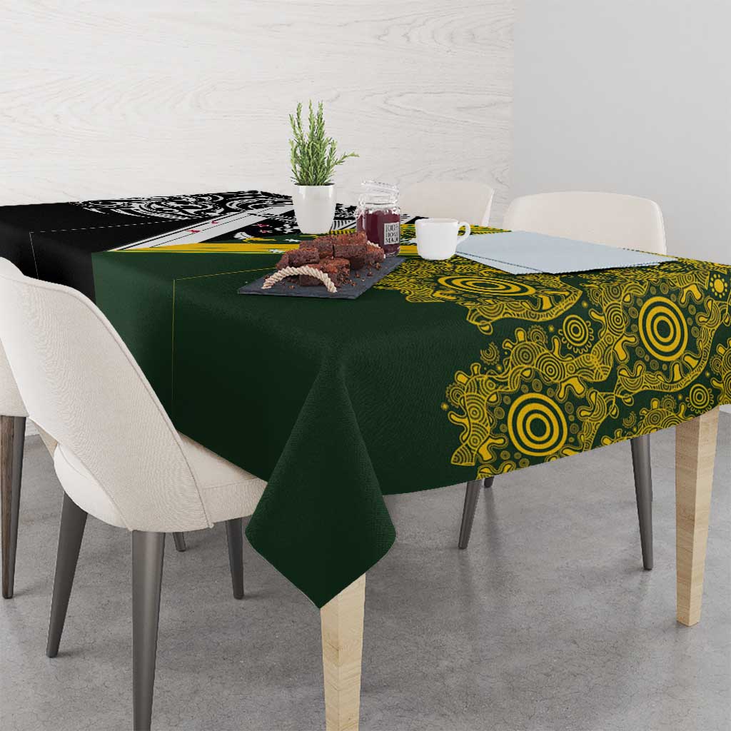Aotearoa Australia Rugby Tablecloth Maori and Aboriginal Art Sporty Style LT03 - Polynesian Pride
