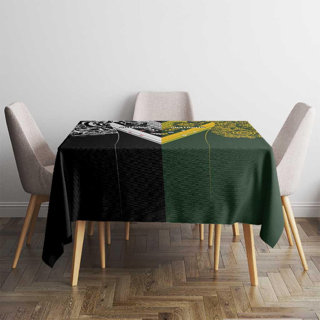 Aotearoa Australia Rugby Tablecloth Maori and Aboriginal Art Sporty Style LT03 - Polynesian Pride