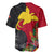 Papua New Guinea Baseball Jersey Birds Of Paradise Mix Tropical Flower Polynesian Pattern LT03 - Polynesian Pride