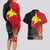 Papua New Guinea Couples Matching Long Sleeve Bodycon Dress and Hawaiian Shirt Birds Of Paradise Mix Tropical Flower Polynesian Pattern LT03 - Polynesian Pride