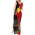 Papua New Guinea Tank Maxi Dress Birds Of Paradise Mix Tropical Flower Polynesian Pattern LT03 - Polynesian Pride