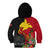 Custom Papua New Guinea Kid Hoodie Birds Of Paradise Mix Tropical Flower Polynesian Pattern LT03 - Polynesian Pride