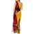 Papua New Guinea Tank Maxi Dress Birds Of Paradise Mix Tropical Flower Polynesian Pattern LT03 - Polynesian Pride