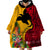 Papua New Guinea Wearable Blanket Hoodie Birds Of Paradise Mix Tropical Flower Polynesian Pattern LT03 - Polynesian Pride