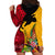 Custom Papua New Guinea Hoodie Dress Birds Of Paradise Mix Tropical Flower Polynesian Pattern LT03 - Polynesian Pride